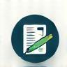 Icon representing content writing or creation - Step 2
